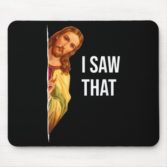 Tapis De Souris Citation de mème de Jésus amusant - Mens &amp ; Wo (Devant)