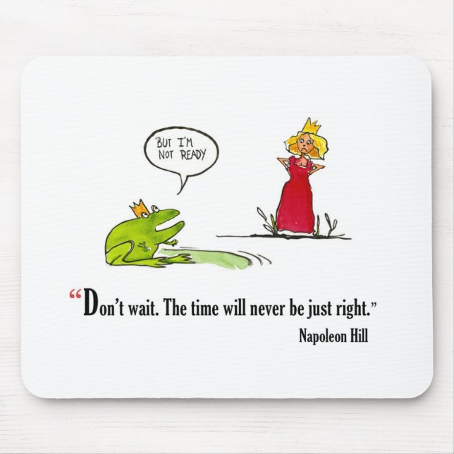 Tapis De Souris Citation de motivation d'examen par la colline de (Devant)