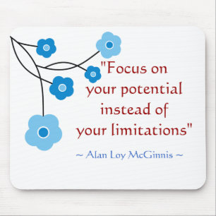 Tapis De Souris Citation de motivation inspirée Mousepad