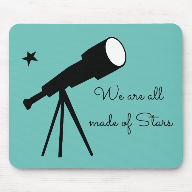 Tapis De Souris Citation de télescope Stars (Devant)