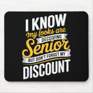 Tapis De Souris Citation drôle de senior à la retraite