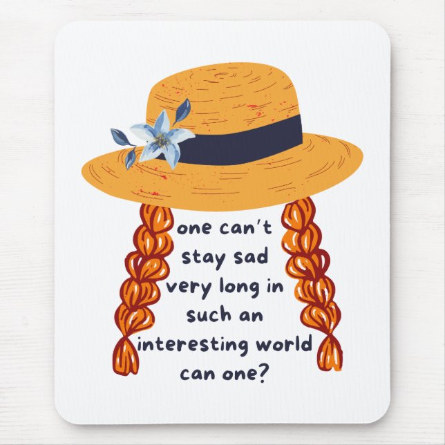 Tapis De Souris Citation du livre Anne Of Green Gables Shirley (Devant)
