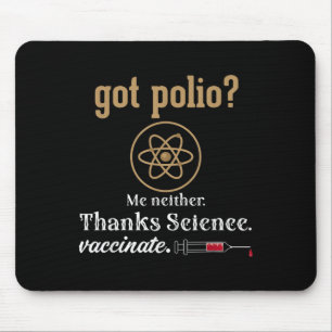 Tapis De Souris Citation graphique de l'Humour amusant vacciné Sci