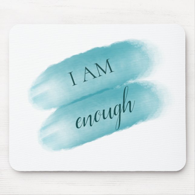 Tapis De Souris Citation Inspirante Simple Je Suis Assez Affirmati (Devant)