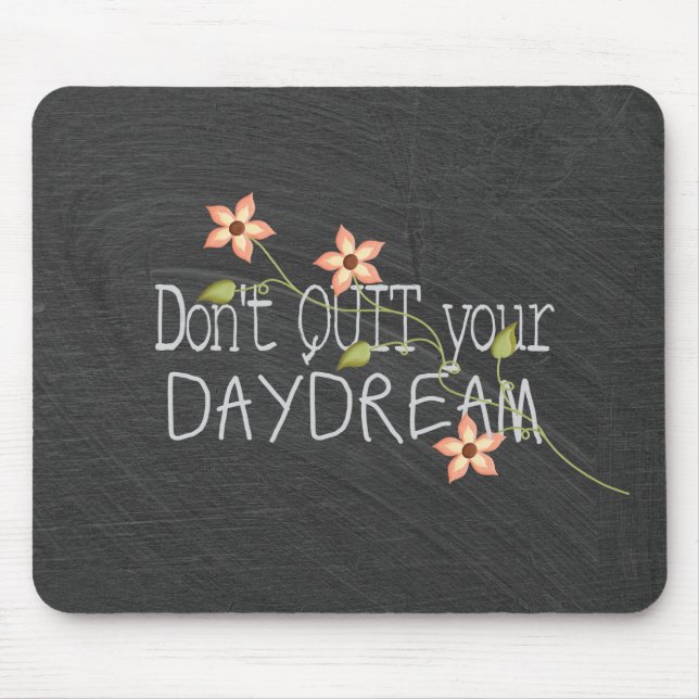 Tapis De Souris Citation inspirante sur le tableau noir (Devant)