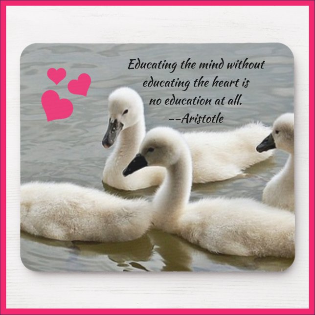Tapis De Souris Citation Inspirationnelle Aristote Bébé Canards So (Créateur téléchargé)
