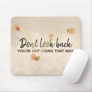 Tapis De Souris Citation Inspirationnelle Avec Fleurs