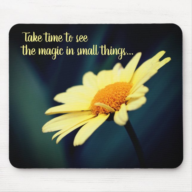 Tapis De Souris Citation Inspirationnelle Fleur Faisy (Devant)