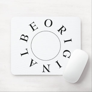 Tapis De Souris Citation minimaliste de typographie simple en noir