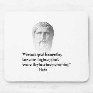 Tapis De Souris Citation Par Platon