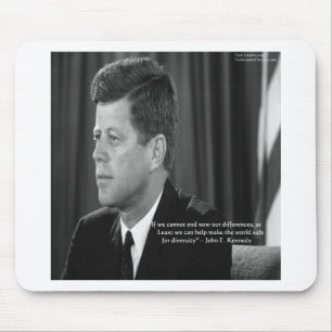 Tapis De Souris Citation sur la différence/diversité JFK