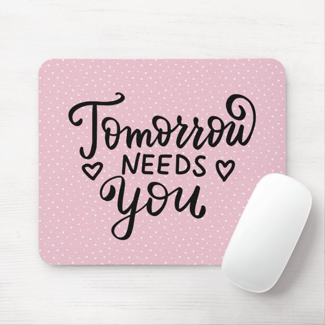 Tapis De Souris Citation sur le Pois (Avec souris)