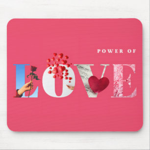 Tapis De Souris Citation sur le Pouvoir de l'Amour Anniversaire Ro