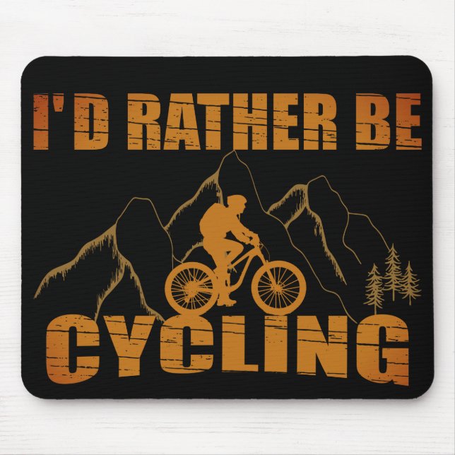 Tapis De Souris citations amusantes à vélo (Devant)