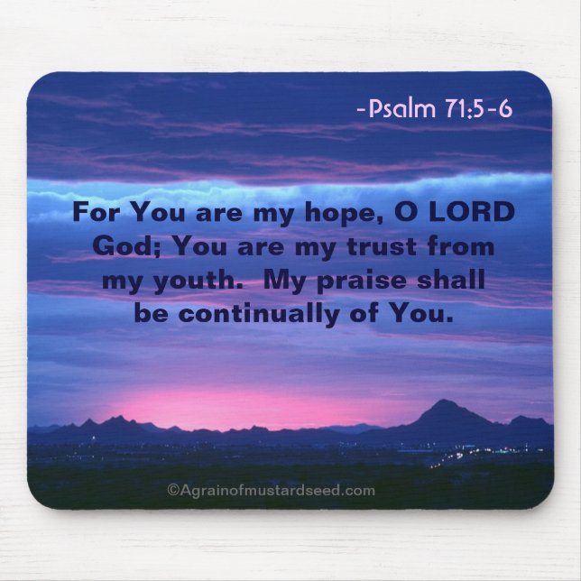 Tapis De Souris Citations de bible (Devant)