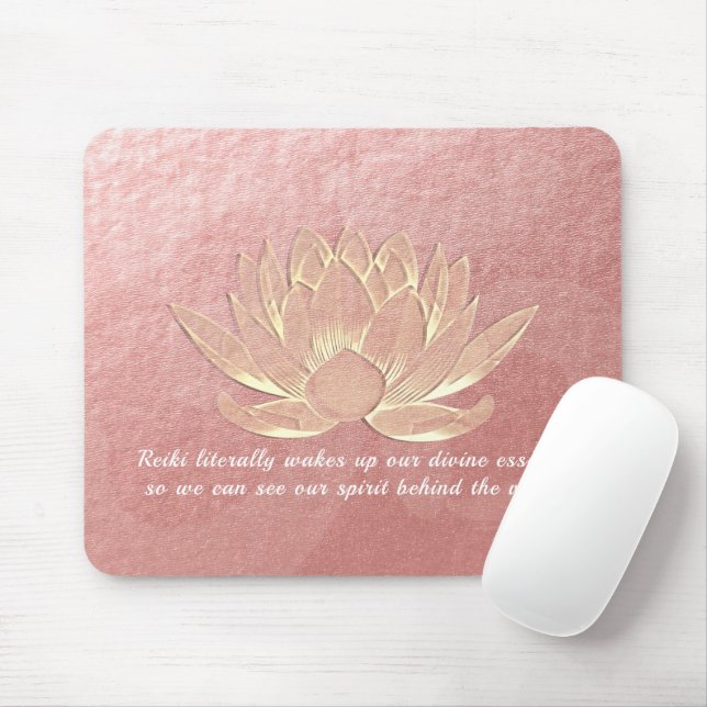 Tapis De Souris Citations de l'instructeur de méditation du Lotus  (Avec souris)