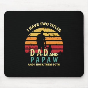 Tapis De Souris Citations grand-père Papa Et Papa Je Les Roche
