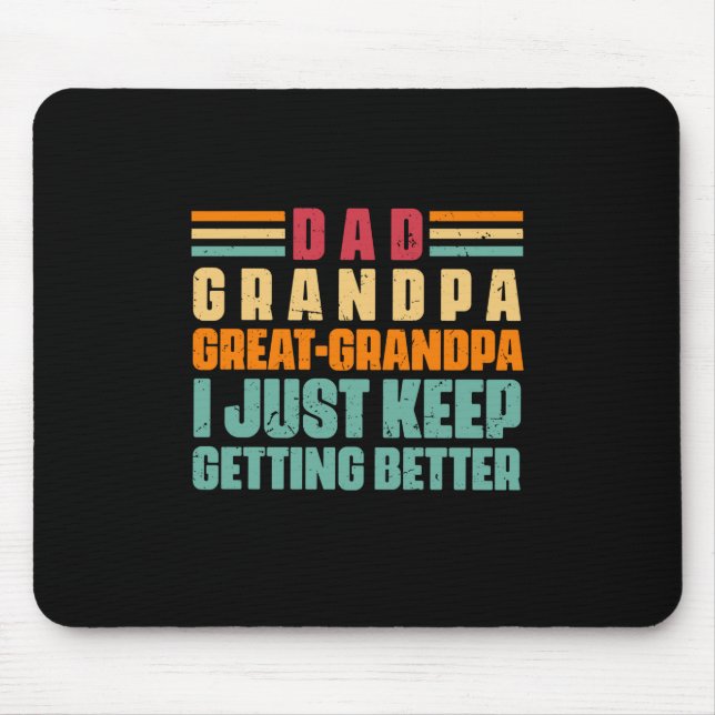 Tapis De Souris Citations grand-père | Papa Grand Grand Papi (Devant)