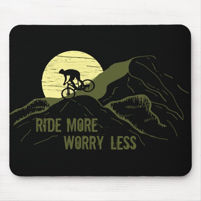 Tapis De Souris citations inspirantes à vélo (Devant)