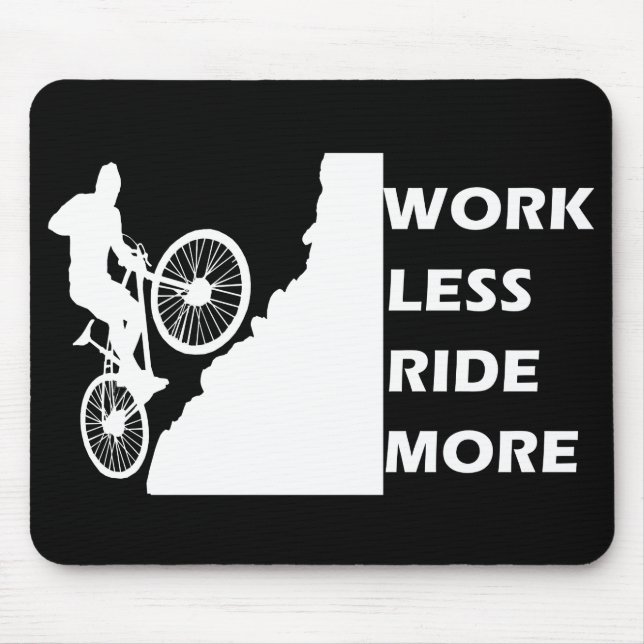 Tapis De Souris citations inspirantes à vélo (Devant)