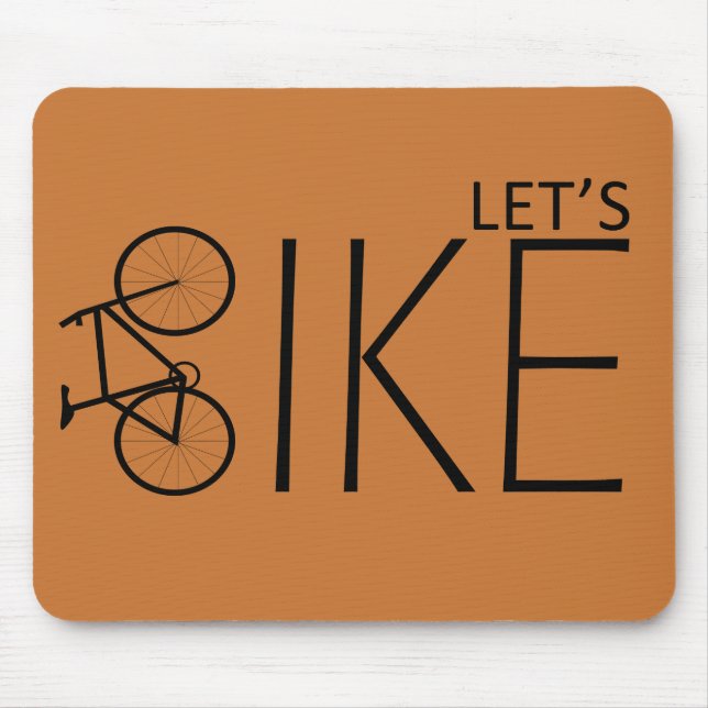 Tapis De Souris citations inspirantes à vélo (Devant)