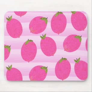 Tapis De Souris Citronnade aux citrons roses Eau de fruits d'été A