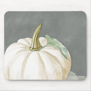 Tapis De Souris Citrouille d'automne blanc de ferme