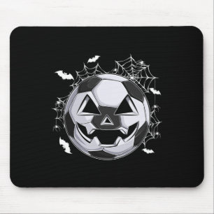 Tapis De Souris Citrouille de Soccer Jack O Lantern Costume d'Hall