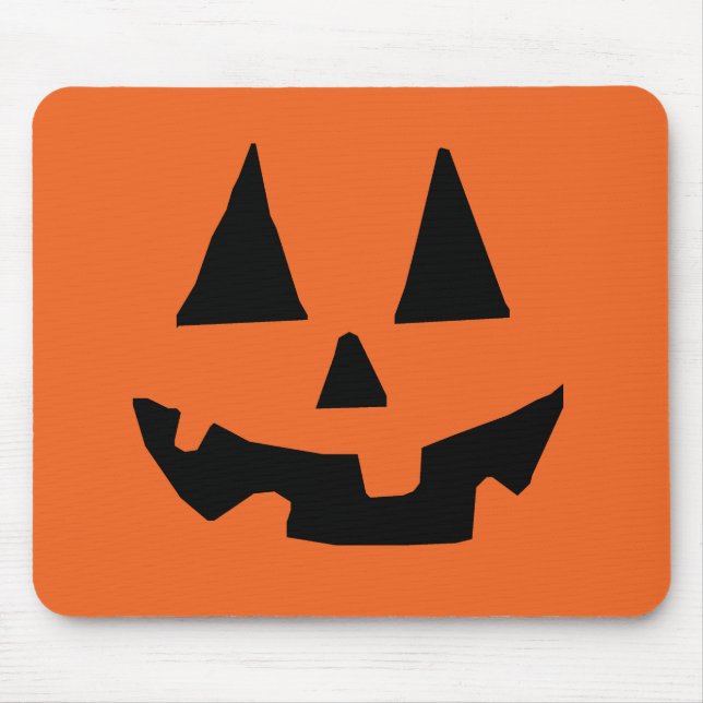 Tapis De Souris Citrouille Jack-o'-lantern de Halloween (Devant)