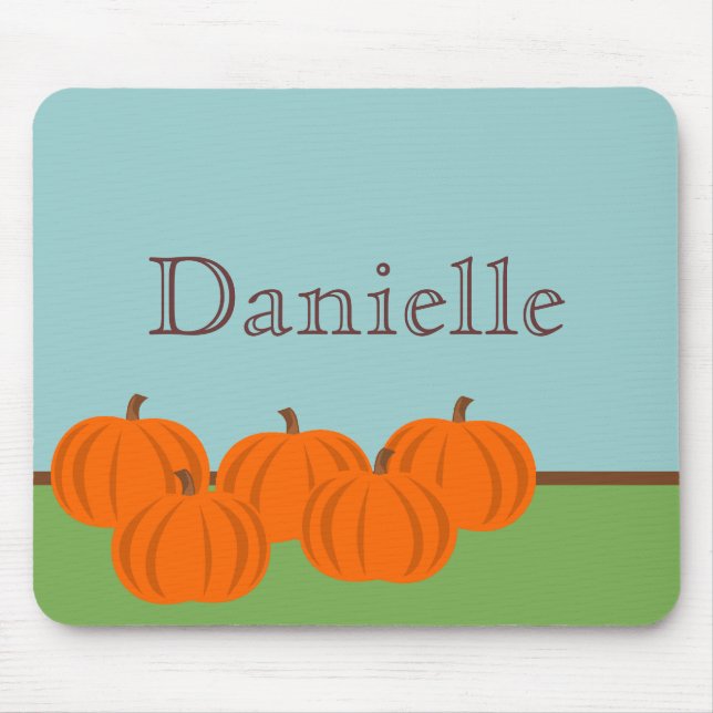 Tapis De Souris Citrouille Patch Halloween Mousepad (Devant)