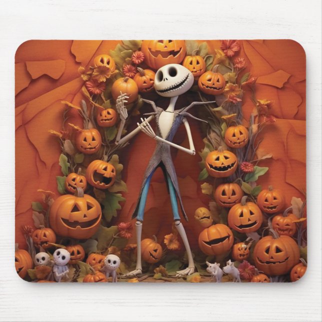 Tapis De Souris Citrouilles d'Halloween (Devant)