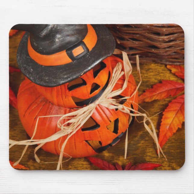 Tapis De Souris Citrouilles d'Halloween (Devant)
