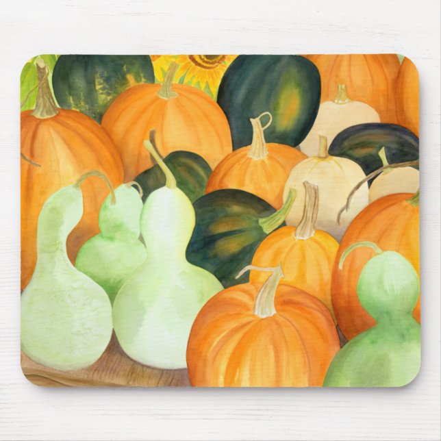 Tapis De Souris Citrouilles & Gourds Fall Mousepad (Devant)