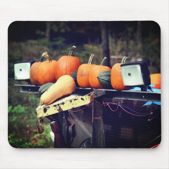 Tapis De Souris Citrouilles sur le vieux camion nature (Devant)
