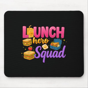 Tapis De Souris Ck À L'école Lunch Lady Squad Lunch Hero Squad Pré