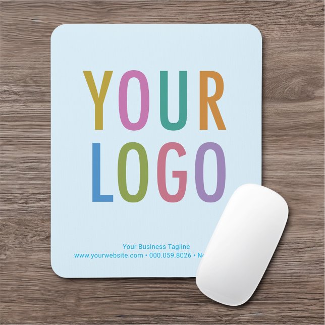 Tapis De Souris Clair Bleu Pad Souris Personnalisé Logo Non Slip (MISOOK Light Blue Mousepad with Logo)