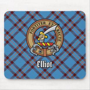 Tapis De Souris Clan Elliot Crest sur le tarte antique