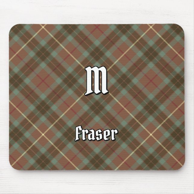 Tapis De Souris Clan Fraser Chasse Patiné Tartan Souris (Devant)