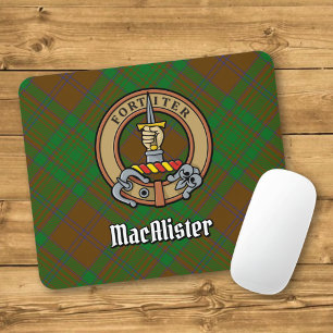 Tapis De Souris Clan MacAlister Crest sur la chasse Glenbarr Tarta