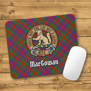 Tapis De Souris Clan MacGowan Crest sur Tartan