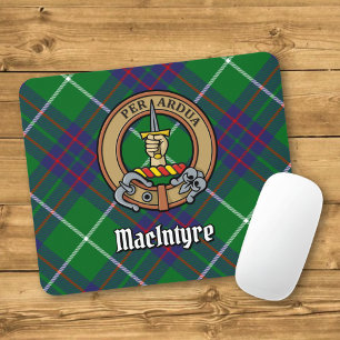 Tapis De Souris Clan MacIntyre Crest sur Tartan