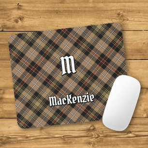 Tapis De Souris Clan MacKenzie Chasse Brown Tartan Souris