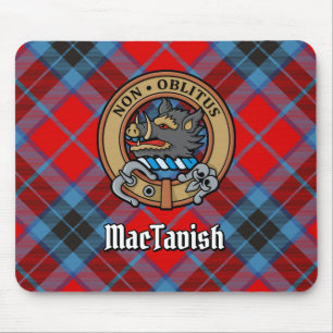 Tapis De Souris Clan MacTavish Crest sur Tartan