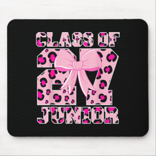 Tapis De Souris Classe 2027 junior léopard rose noeud papillon fém