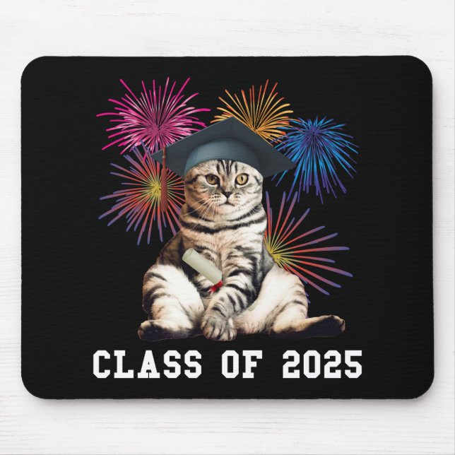 Tapis De Souris Classe d'Amoureux des chats 2025 (Devant)