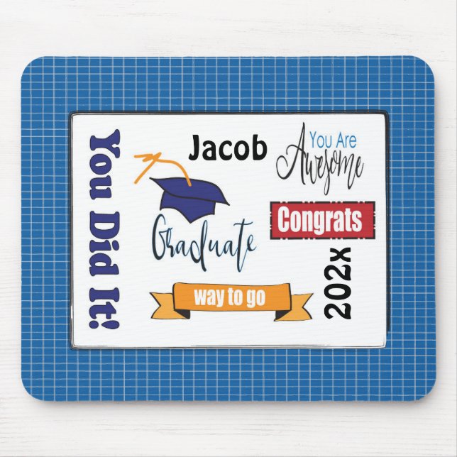 Tapis De Souris Classe de 2022 Graduation Présent Souris Pad (Devant)