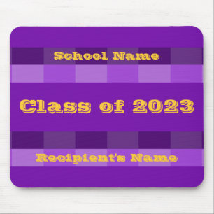 Tapis De Souris Classe de Mousepad violet et or 2023 par Janz