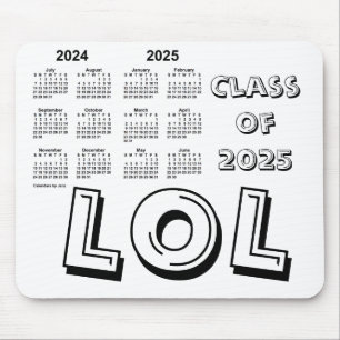 Tapis De Souris Classe du calendrier de l'année scolaire 2025 par 
