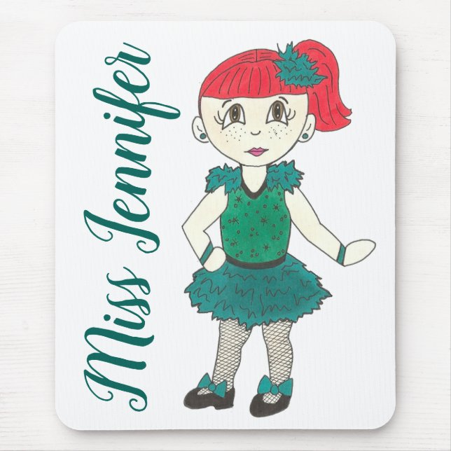 Tapis De Souris Classe Gift Tap de l'enseignant de danse personnal (Devant)