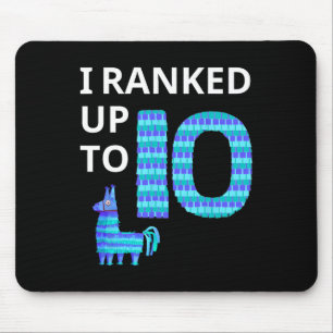 Tapis De Souris Classé Jusqu'À 10 Jeu Vidéo Anniversaire Llama Piñ